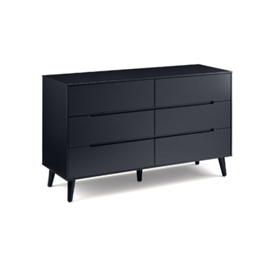 Oakham Premium Elara 6 Drawer Wide ChestAnthracite from B&Q