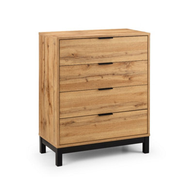Oakham Premium Kora 4 Drawer ChestOak from B&Q