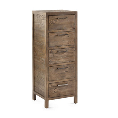 Oakham Premium Legacy 5 Drawer TallboyCashew from B&Q