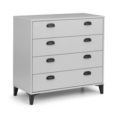 Oakham Premium Calder Locker 4 Drawer ChestGrey & Black from B&Q