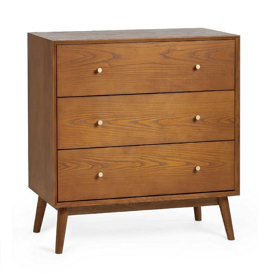 Oakham Premium Calder 3 Drawer ChestAsh from B&Q