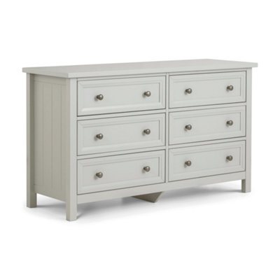 Oakham Premium Solace 6 Drawer Wide ChestDove Grey from B&Q