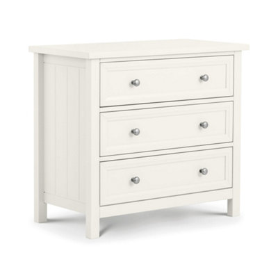 Oakham Premium Solace 3 Drawer Wide ChestSurf White from B&Q