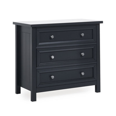 Oakham Premium Solace 3 Drawer Wide ChestAnthracite from B&Q