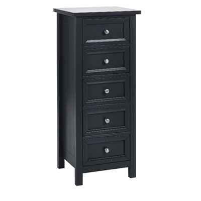 Oakham Premium Solace 5 Drawer Tall ChestAnthracite from B&Q