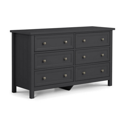 Oakham Premium Solace 6 Drawer Wide ChestAnthracite from B&Q