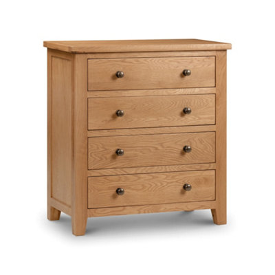Oakham Premium Kingsley 4 Drawer ChestOak from B&Q