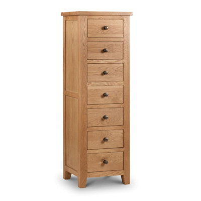 Oakham Premium Kingsley 7 Drawer ChestOak from B&Q