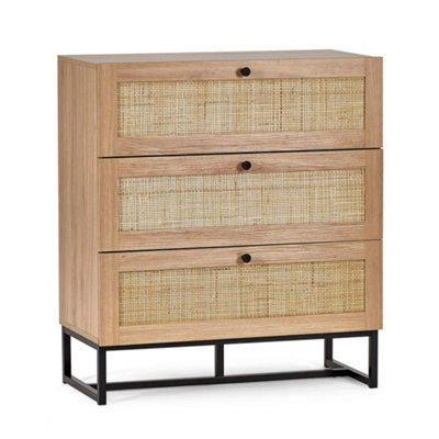 Oakham Premium Trelawny 3 Drawer ChestOak from B&Q