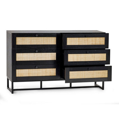 Oakham Premium Trelawny 6 Drawer ChestBlack from B&Q