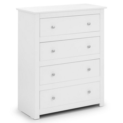Oakham Premium Hawthorne 4 Drawer ChestSurf White from B&Q