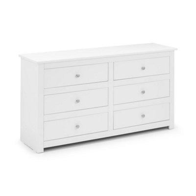 Oakham Premium Hawthorne 6 Drawer ChestSurf White from B&Q
