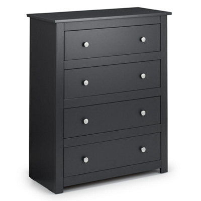 Oakham Premium Hawthorne 4 Drawer ChestAnthracite from B&Q