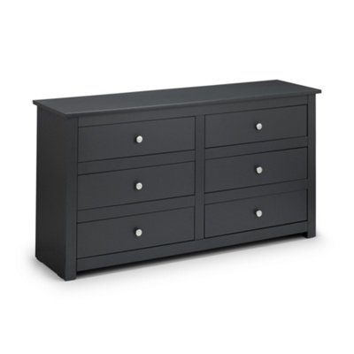 Oakham Premium Hawthorne 6 Drawer ChestAnthracite from B&Q