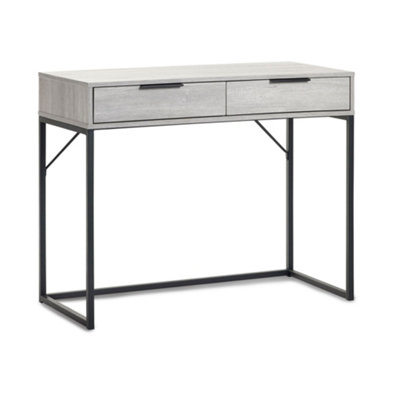 Oakham Premium Kora 2 Drawer Dressing Table Or DeskGrey Oak from B&Q