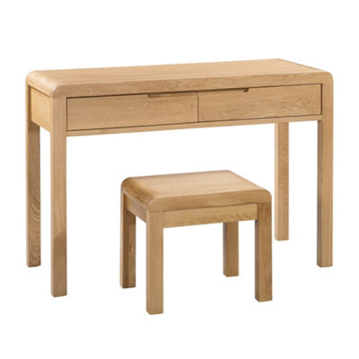 Oakham Premium Arc 2 Drawer Dressing Table & Stool from B&Q