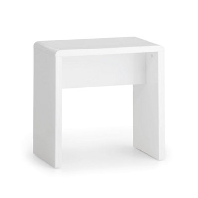 Oakham Premium Midtown Dressing StoolWhite from B&Q