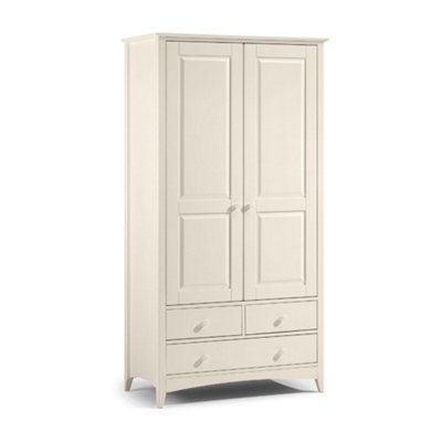 Oakham Premium Luma Combination Wardrobe In Stone White from B&Q