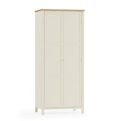 Oakham Premium Ridgeway Wardrobe In Ivory & Oak from B&Q