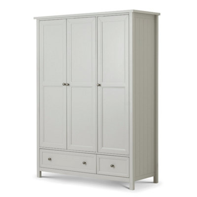 Oakham Premium Solace 3 Door Combination Wardrobe In Dove Grey from B&Q