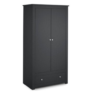 Oakham Premium Hawthorne Wardrobe In Anthracite from B&Q