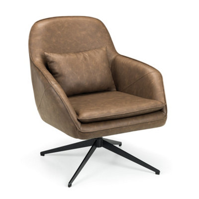 Oakham Premium Stylish Bowery Swivel Chair from B&Q