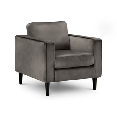Oakham Premium Stylish Hayward Velvet Armchair from B&Q