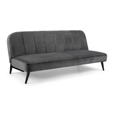 Oakham Premium Stylish Miro Sofa Bed In Grey Velvet from B&Q