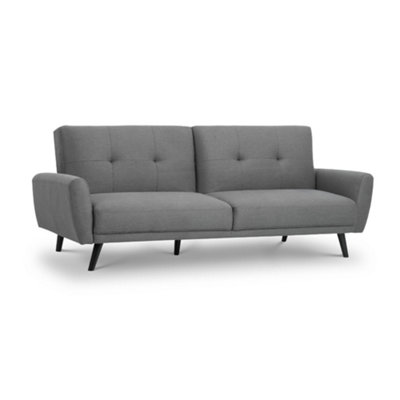 Oakham Premium Stylish Monza Fabric Sofa Bed In Grey from B&Q