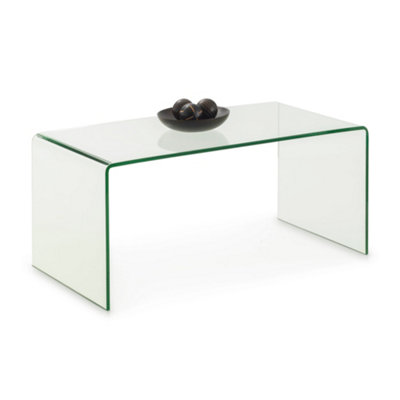 Oakham Caledon Bent Glass Coffee Table In Clear from B&Q