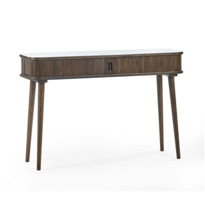 Oakham Arran Console Table In Dark Brown from B&Q