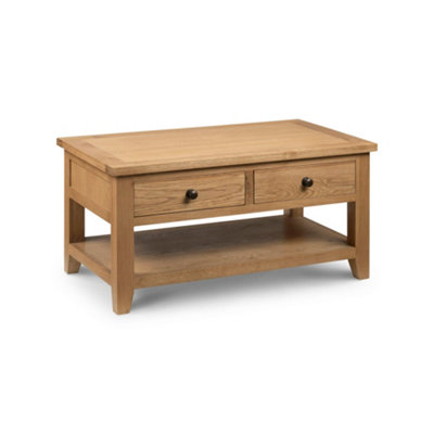 Oakham Thistlewood Coffee Table With 2 Drawers In Oak from B&Q