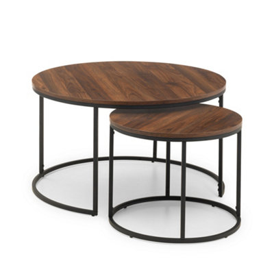Oakham Braemar Round Nesting Coffee Table In Walnut from B&Q