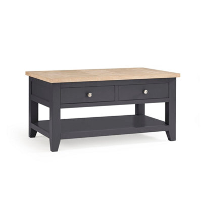 Oakham Dunvegan Coffee Table In Dark Grey And Oak from B&Q