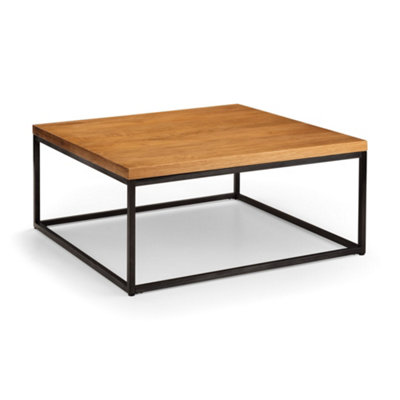 Oakham Lomond Square Coffee Table In Oak And Metal from B&Q