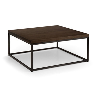 Oakham Lomond Square Coffee Table In Dark Oak And Metal from B&Q