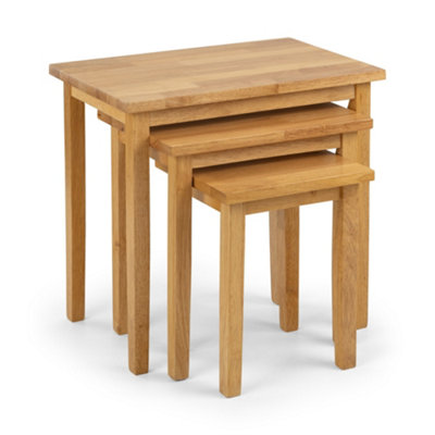 Oakham Inverlochy Nest Of Tables In Light Oak from B&Q