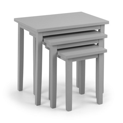 Oakham Inverlochy Nest Of Tables In Grey from B&Q