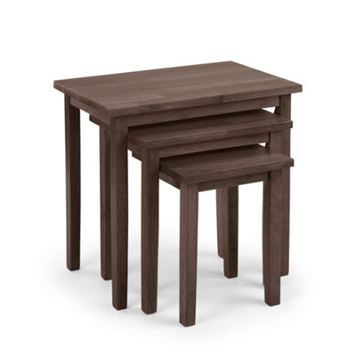 Oakham Inverlochy Walnut Nest Of Tables In Cashew from B&Q