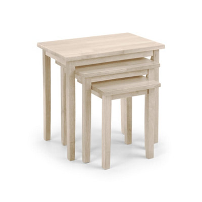 Oakham Invermere White Wash Nest Of Tables from B&Q