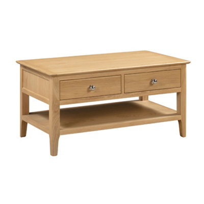 Oakham Strathclyde Wooden Coffee Table With 2 Drawers In Oak from B&Q