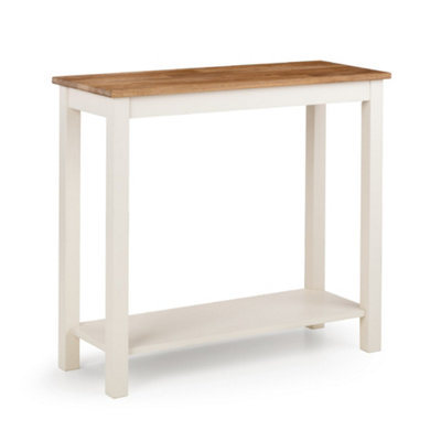 Oakham Kirkhaven 90Cm Console Table In Ivory And Oak from B&Q