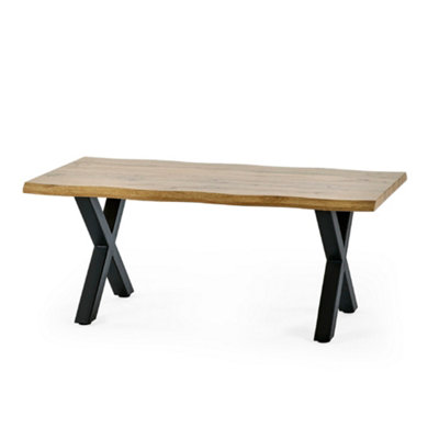 Oakham Fairmont Contemporary Coffee Table In Oak And Black from B&Q