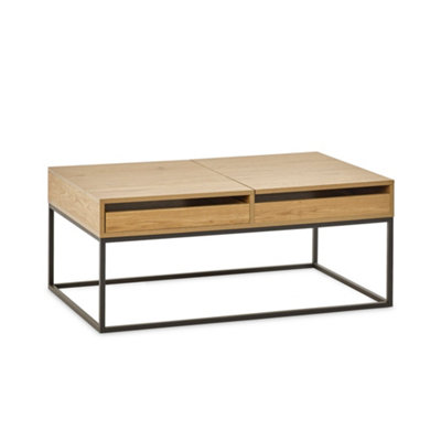 Oakham Dalmore 100Cm Oak Effect Rectangular Storage Coffee Table from B&Q