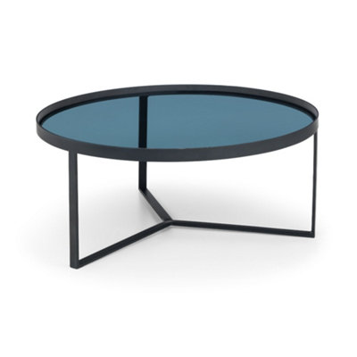 Oakham Kelburn Modern Coffee Table In Black And Smoked Glass from B&Q