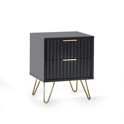 Oakham Stylish Bellano Lamp Table In Black from B&Q