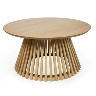 Oakham Orla 80Cm Round Coffee Table In Natural Oak from B&Q
