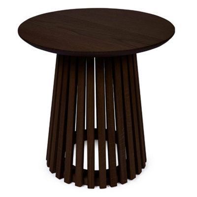 Oakham Orla 45Cm Round Lamp Table In Dark Oak from B&Q