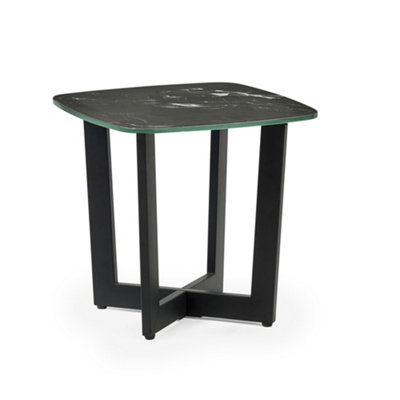 Oakham Helios Lamp Table In Black Marble Effect from B&Q
