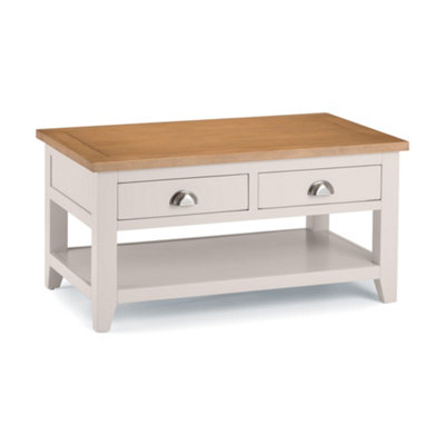 Oakham Kensington Coffee Table With 2 Drawers In Elephant Grey And Euro Oak from B&Q